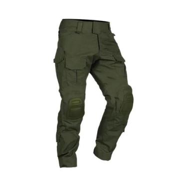 Imagem de Calças Cargo Táticas Camufladas Masculinas Com Joelheiras Para Acampam