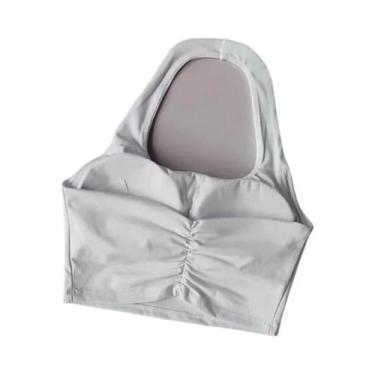 Imagem de Top De Ginástica Sexy Para Mulheres, Sutiã Esportivo Com Alças, Sem Co