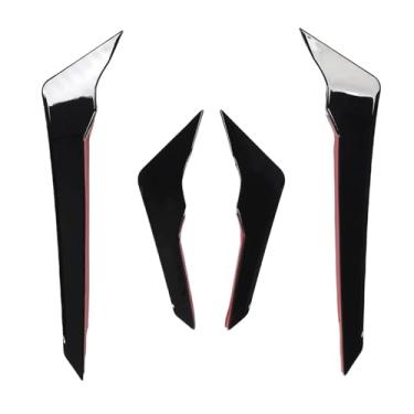 Imagem de aqxreight Spoiler Lateral do Para-choque Dianteiro, Tampa de Acabamento de Ventilação de Ar Aerodinâmica para FY S-line 2021 2024, Com Fácil Instalação e Material ABS de (preto brilhante)