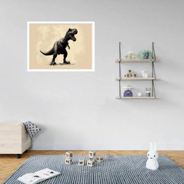 Imagem de Quadro Decorativo Dinossauro Vintage - 50X70Cm