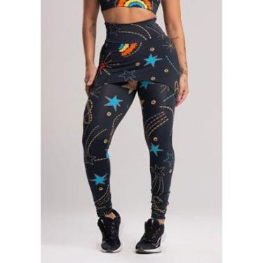Imagem de Calça Legging Suplex Saia Tapa Bumbum Estampada Cintura Alta Fitness Mvb Modas-Feminino