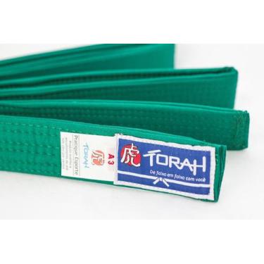 Imagem de Faixa Torah Plus Artes Marciais Infantil, Verde, M3, Nacional, 7 Dias 