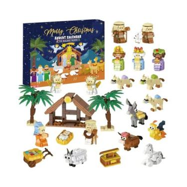 Imagem de Calendário Do Advento De Natal DIY De 24 Dias, Brinquedos De Blocos De