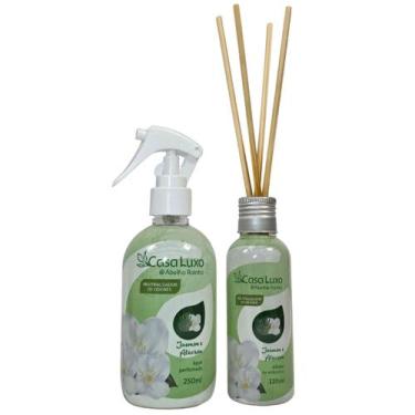 Imagem de Kit Água Perfumada e Difusor Jasmim e Alecrim Casa Luxo Abelha Rainha
