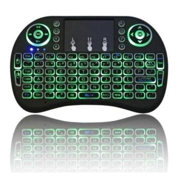 Imagem de Mini Teclado Wireless com Touchpad Com Led Usb Android Console e Tv