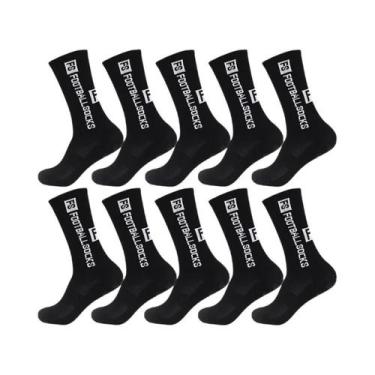 Imagem de Meias Unissex Antiderrapantes, 10 Pares Para Futebol, Ciclismo, Caminh