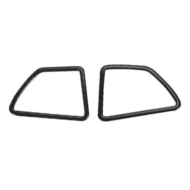 Imagem de VekAuto Moldura de cobertura de ventilação de saída de ar condicionado para BMW X5 E70 2007-2013 Painel de instrumentos (dianteiro esquerdo dianteiro direito) fibra de carbono preto 1 conjunto