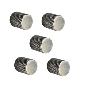 Imagem de Kit 5 Puxador Bali Granado Ponto Niquel Velho Zen Design