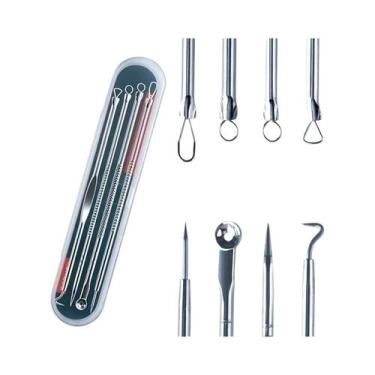 Imagem de Conjunto De Ferramentas Para Remoção De Acne E Cravos 8 Peças Kit De L