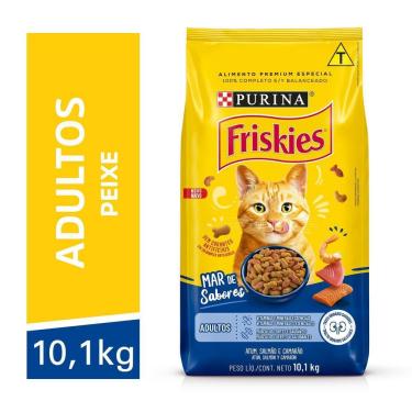 Imagem de Ração FRISKIES gatos adultos peixes ? Mar de sabores 10,1kg