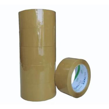 Imagem de Fita Adesiva Marrom 48mm x 45m Pacote com 6 rolos - TecTape