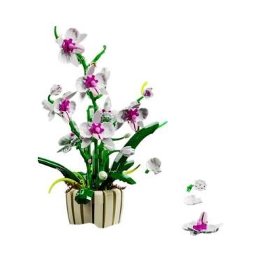 Imagem de Blocos De Montar De Flores Eternas Românticas: Rosa, Orquídea, Girasso