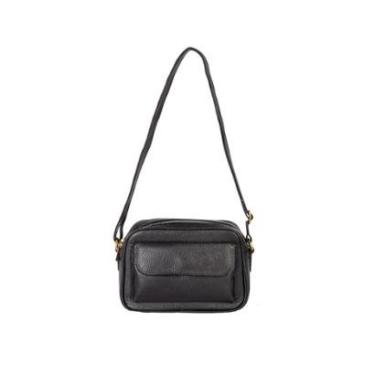 Imagem de Bolsa quadrada pequena de couro liso Dana-Feminino