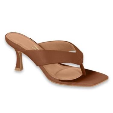 Imagem de Sandália Tamanco Feminino Vizzano Salto Médio Taça Festa Casual Ref: 6536.101-Feminino