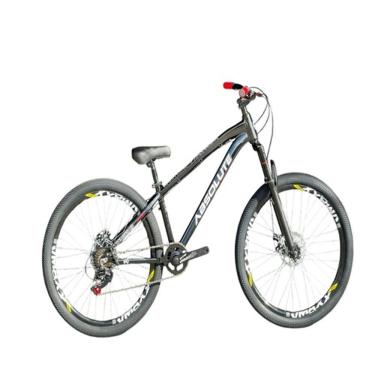 Imagem de Bicicleta Absolute Brutus Preto Com Branco 3 Aro 26 Freio A Disco Single 1x7