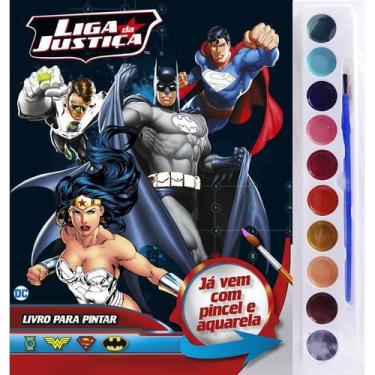 Imagem de Livro - Liga da Justiça Livro para Pintar com Aquarela - On Line