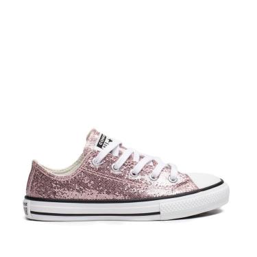 Imagem de Tênis Infantil Converse Chuck Taylor All Star Glitter Rosa-Feminino