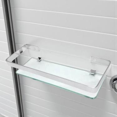 Imagem de Suporte Porta Shampoo 10x35 Cm Prateleira De Vidro