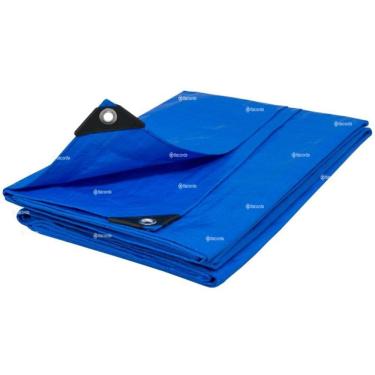 Imagem de Lona 2X2M Multiuso Para Barraca Camping Silos Cobertura Azul