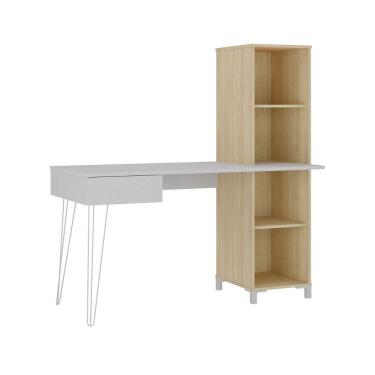 Imagem de Mesa Para Computador Com 1 Gaveta Chipre Terrazza Carvalho