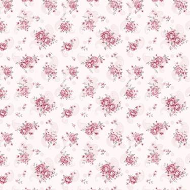 Imagem de Papel De Parede Floral Flores Delicadas Rosa Autocolante