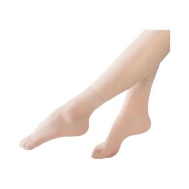 Imagem de Meias Femininas Ultrafinas De Cristal, 5 Pares, Meias Invisíveis Anti-
