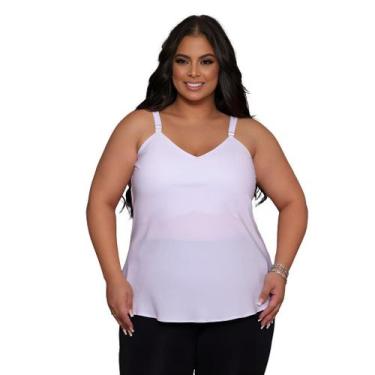 Imagem de blusa feminina de alça regulável - Vitorello Moda Feminina, Azul claro