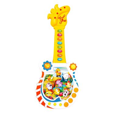 Imagem de Brinquedo Educativo Guitarrinha Bichinhos Luzes Sons