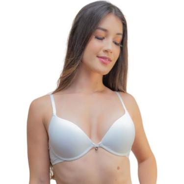 Imagem de Sutiã Premium Basico Alças Finas Confortável Efeito Push Up Levanta Os