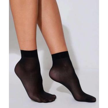 Imagem de Meia Soquete Feminina Fio 15 Marisa-55461, UN, Preto