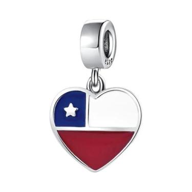 Imagem de Pingentes De Coração Com Bandeiras De 31 Países Para Joias DIY Feminin