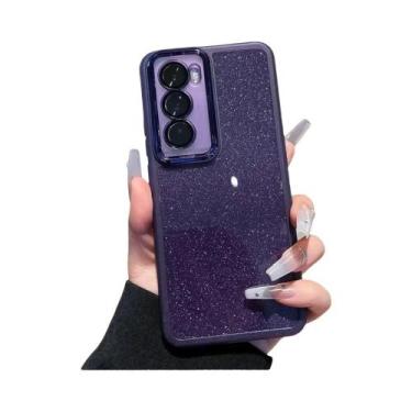 Imagem de Capa De Silicone Com Glitter E Suporte Para Infinix HOT 60 pro plus 50