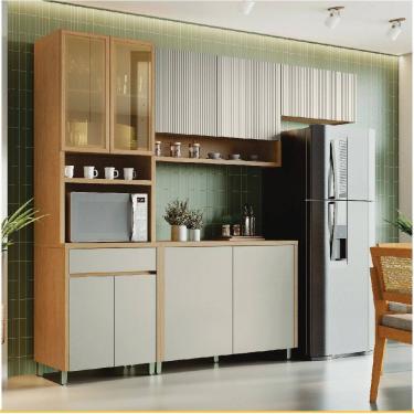 Imagem de Cozinha 4 Pecas 9 Portas 1 Gaveta Nesher Luna 270 cm 100 MDF