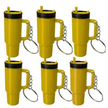 Imagem de Kit Chaveiros Estilo Copo Rosqueável  Acessório Criativo para Bolsas, 