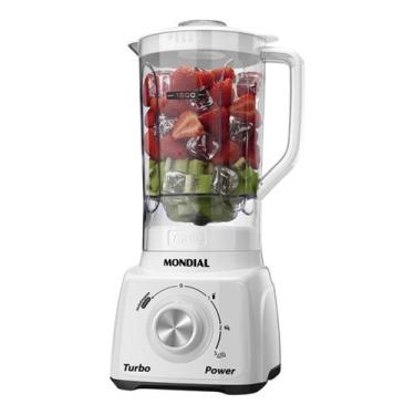 Imagem de Liquidificador Turbo Power Mondial 550W - L-99 FB, Branco, Preto, 110V