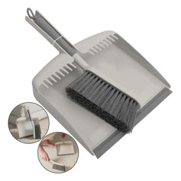 Imagem de Pá De Lixo Com Escova Pazinha Para Limpeza Multiuso Ou