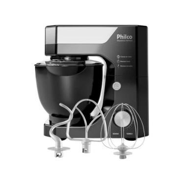 Imagem de Batedeira Philco Planetária 12 Velocidades 900w Preta -, Preto e Inox,