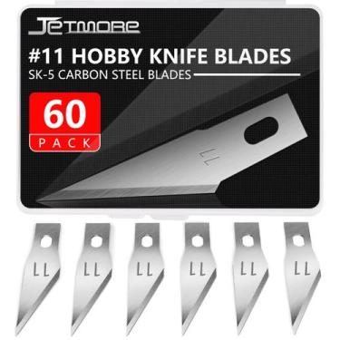 Imagem de Lâminas para estilete Hobby Knife Blades Jetmore nº 11, pacote com 60,