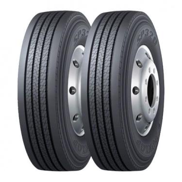 Imagem de Kit 2 Pneus Dunlop Aro 17 235/75R17,5 SP320 Caminhão Liso 132/130M