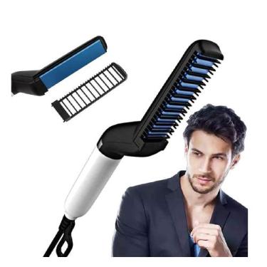 Imagem de Chapinha Pente Alisador De Cabelo E Barba Masculino - FOR BEAUT UTILIT