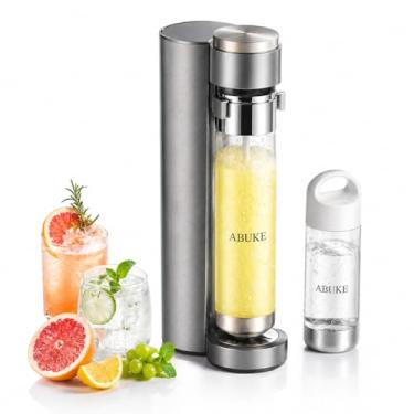 Imagem de ABUKE Máquina De Fazer Água Com Gás, Refrigerantes Por Streaming Para Carbonatação Garrafas 1L E 0,5L, Compatível Qualquer Carbonatante Co2 60L Rosca (Não Incluído)