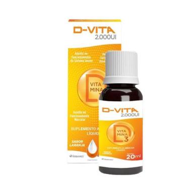 Imagem de D-Vita Vitamina D3 2000UI - 20ml Laranja - Herbamed