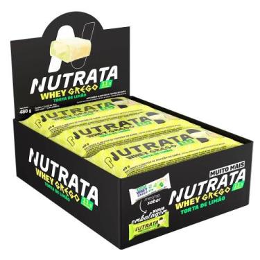 Imagem de Barrinha De Proteína Whey Grego Bar Caixa C/12 - Nutrata, Torta de Lim