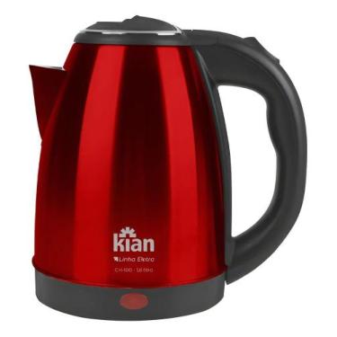 Imagem de Chaleira Eletrica 1.8LT Vermelha 220V Kian CH-100, 220V