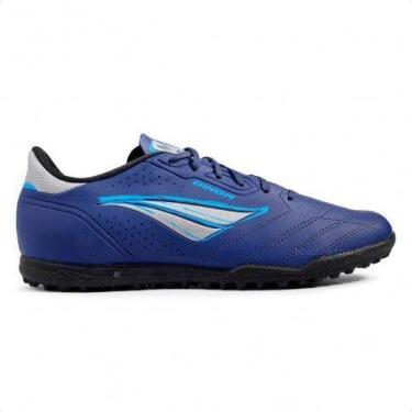 Imagem de Chuteira penalty masculina society ginga y-1 242302, Marinho, Cinza, A
