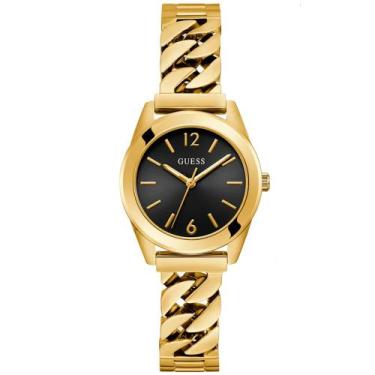 Imagem de Relógio GUESS feminino analógico dourado preto GW0845L2