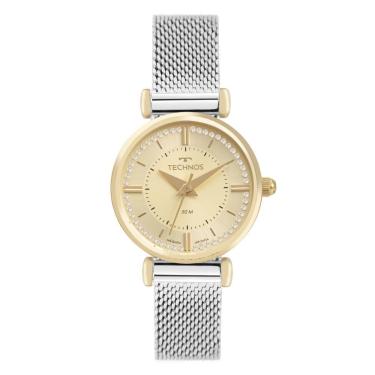 Imagem de Relógio Feminino 2035NEZ-1X Analógico com Pulseira de Aço Mini Bicolor Dourado e Prata...