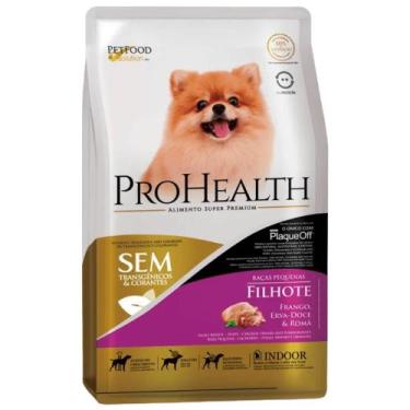 Imagem de Ração ProHealth para Cães Filhotes de Porte Pequeno Sabor Frango, Erva
