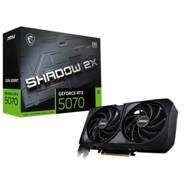 Imagem de Placa De Vídeo Msi Rtx 5070 Shadow Oc 2x 12gb Gddr7 192 Bit Bit Ray Tr