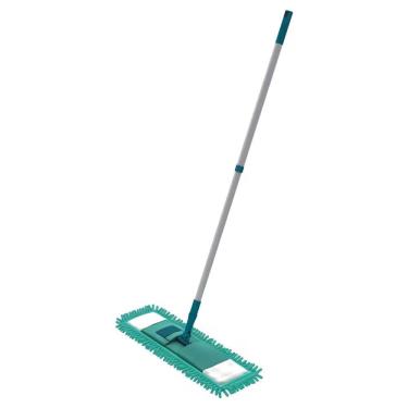 Imagem de Mop Flat Chenile com Cabo Telescópico Aço Inox Giro 360 Graus para Pisos Verde Flashlimp